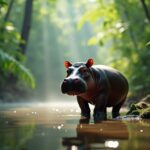 Le hippopotame pygmée : un trésor discret et fascinant de la faune sauvage