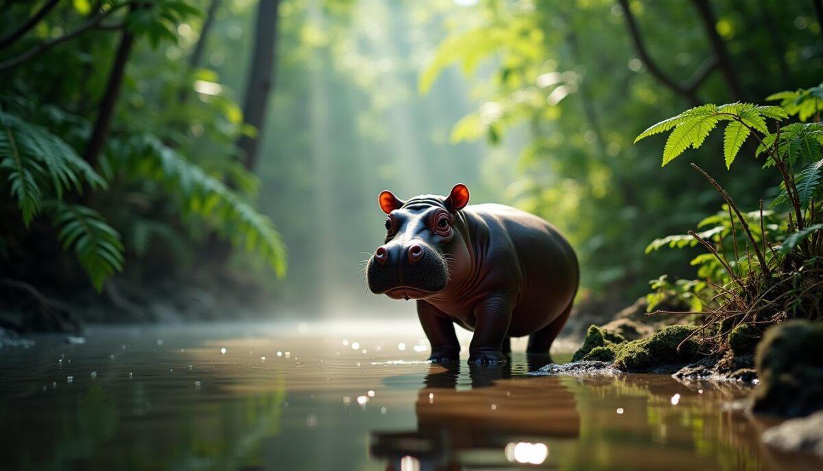 Le hippopotame pygmée : un trésor discret et fascinant de la faune sauvage