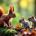Exploration des multiples espèces d’écureuils : habitats variés et traits distinctifs