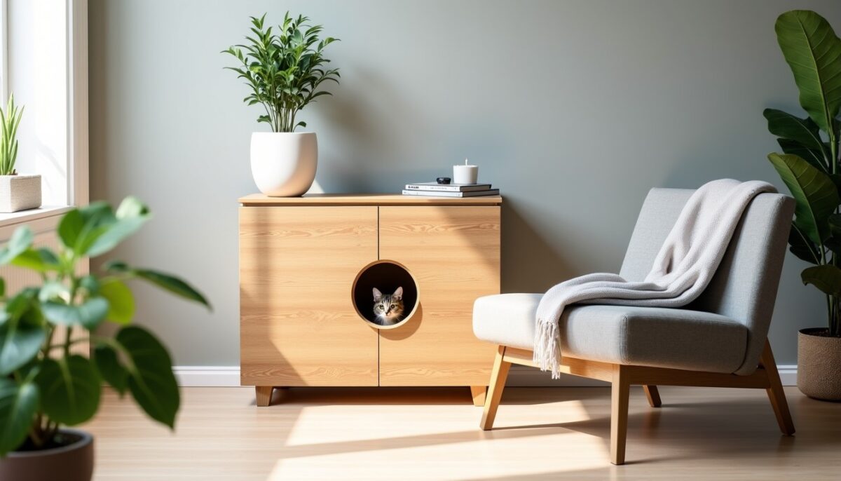 Top 7 astuces ingénieuses pour dissimuler la litière de votre chat
