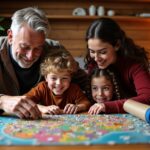 Avant de débuter un puzzle en famille : tapis, trieur et organisation